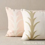 SO17763430 | Acanthus Stripe Pillow - Blush Schumacher Acanthus Stripe Pillow in Blush (SO17763430)