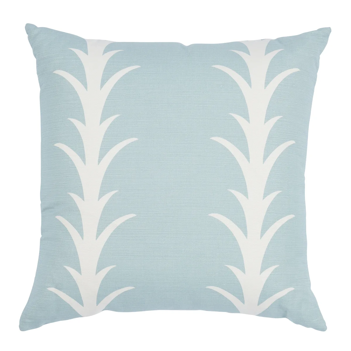 Schumacher Acanthus Stripe Pillow in Sky (SO17763306)