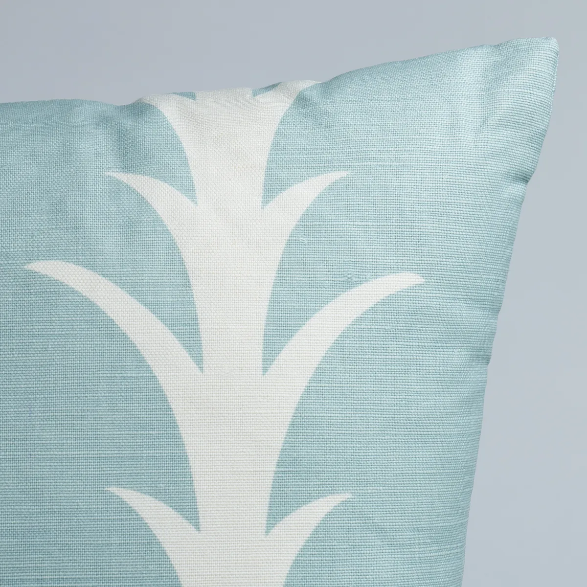 Schumacher Acanthus Stripe Pillow in Sky (SO17763306)