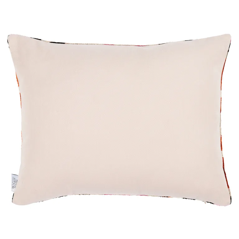 Schumacher Adana Silk Velvet Pillow in Pink & Orange (SOV30838)