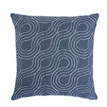 SO7940106 | Alma Indoor/Outdoor Pillow - Denim Schumacher Alma Indoor/Outdoor Pillow in Denim (SO7940106)