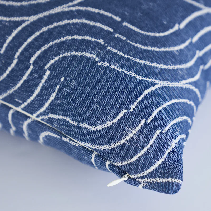 Schumacher Alma Indoor/Outdoor Pillow in Denim (SO7940106)