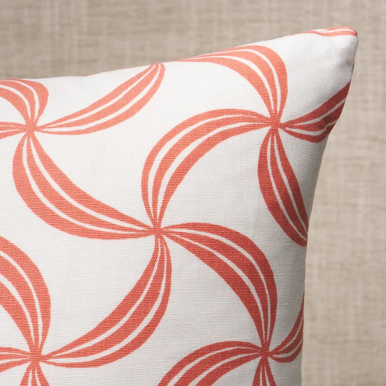 Schumacher Ambrosia Pillow in Coral (SO18192106)