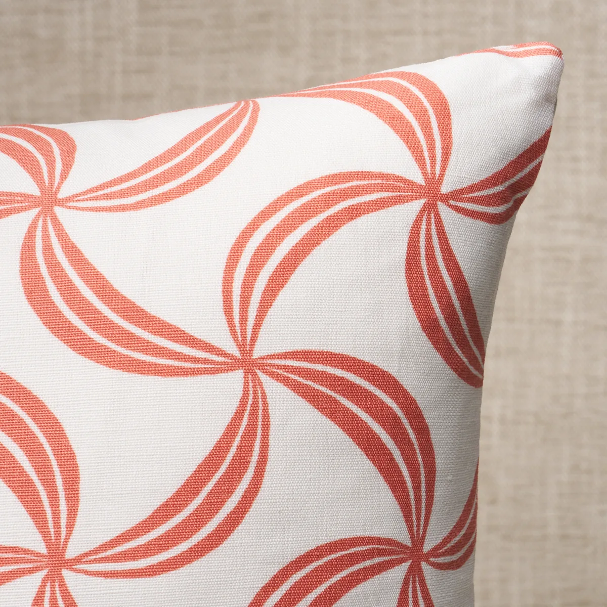 Schumacher Ambrosia Pillow in Coral (SO18192106)