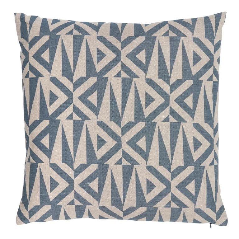 Schumacher Amero Pillow in Slate Blue (SO18164105)