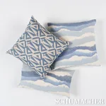 SO18164105 | Amero Pillow - Slate Blue Schumacher Amero Pillow in Slate Blue (SO18164105)
