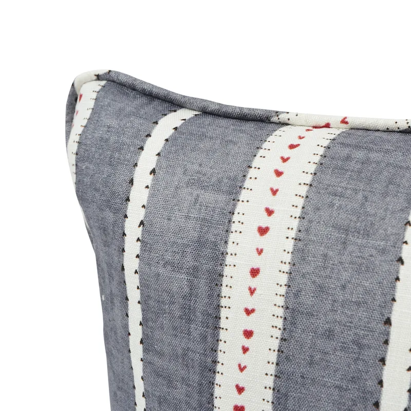 Schumacher Amour Pillow in Charcoal (SO17694204)