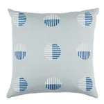 SO18000005 | Ando Block Print Pillow - Chambray Schumacher Ando Block Print Pillow in Chambray (SO18000005)
