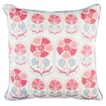 SO18048005 | Anjuna Floral Linen Pillow - Mulberry Schumacher Anjuna Floral Linen Pillow in Mulberry (SO18048005)
