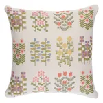 Annika Floral Tapestry Pillow - Multi on Ivory Schumacher Annika Floral Tapestry Pillow in Multi on Ivory