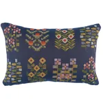 SO8197113 | Annika Floral Tapestry Pillow - Multi on Navy Schumacher Annika Floral Tapestry Pillow in Multi on Navy (SO8197113)