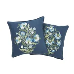 SO7574004 | Antalya Medallian Pillow Pair - Aegean Schumacher Antalya Medallian Pillow Pair in Aegean (SO7574004)
