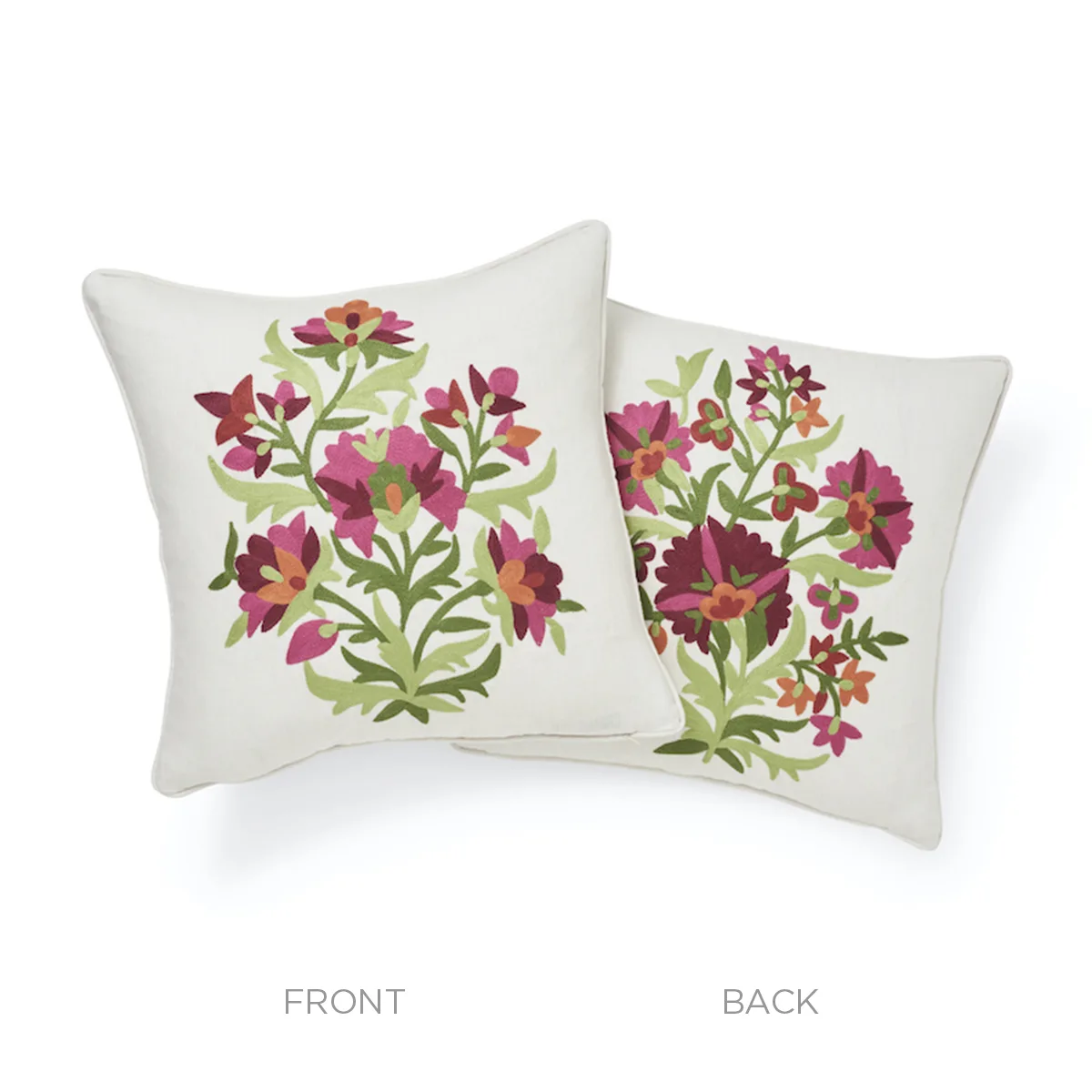 Schumacher Antalya Medallian Pillow Pair in Garnet (SO7574104)