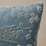 SO8131012 | Arbor Forest Pillow - Slate Blue Schumacher Arbor Forest Pillow in Slate Blue (SO8131012)