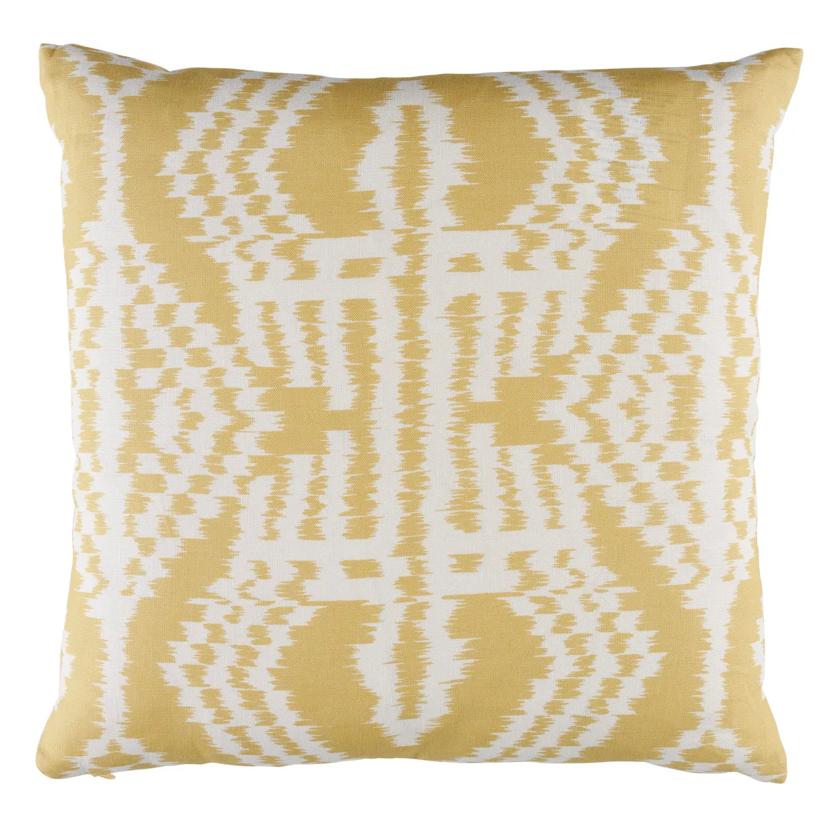 Schumacher Asaka Ikat Pillow in Buttercup (SO17609804)