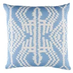Schumacher Asaka Ikat Pillow in Chambray (SO17609604)