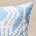 Schumacher Asaka Ikat Pillow in Chambray (SO17609604)