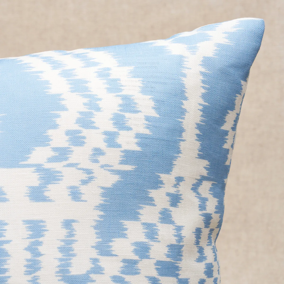 Schumacher Asaka Ikat Pillow in Chambray (SO17609604)