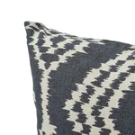 SO17609404 | Asaka Ikat Pillow - Charcoal Schumacher Asaka Ikat Pillow in Charcoal (SO17609404)