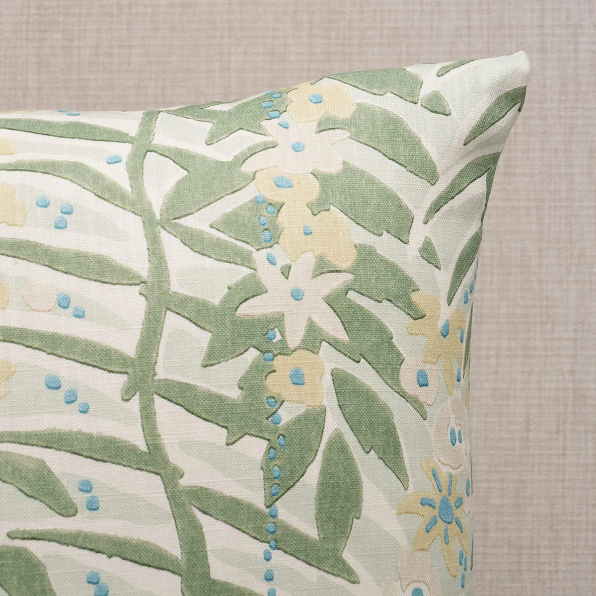Schumacher Ashbee Botanical Pillow in Aqua (SO18215206)