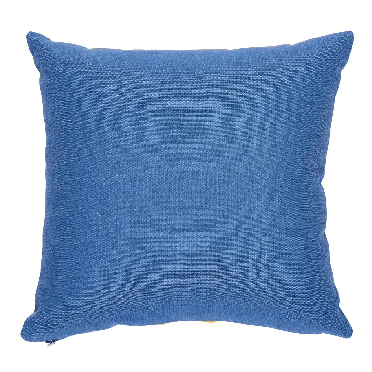 Schumacher Ashoka Pillow in Citron & Blue