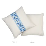Ashoka Pillow - Ivory & Blue Schumacher Ashoka Pillow in Ivory & Blue