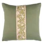 Ashoka Pillow - Leaf & Blush Schumacher Ashoka Pillow in Leaf & Blush