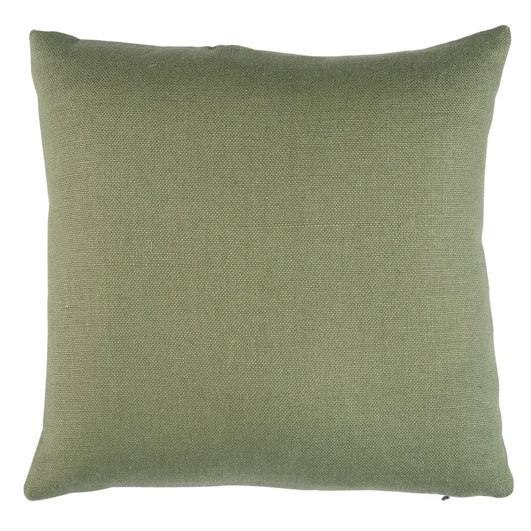 Schumacher Ashoka Pillow in Leaf & Blush