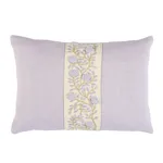 Ashoka Pillow - Lilac & Cream Schumacher Ashoka Pillow in Lilac & Cream