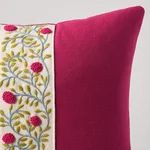 Ashoka Pillow - Magenta & Leaf Schumacher Ashoka Pillow in Magenta & Leaf