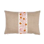 SO7629111 | Ashoka Pillow - Orange & Pink Schumacher Ashoka Pillow in Orange & Pink (SO7629111)