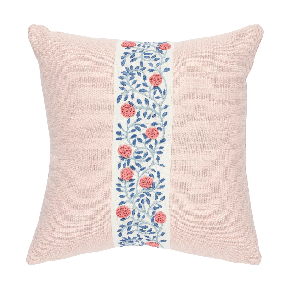 Schumacher Ashoka Pillow in Rose Quartz