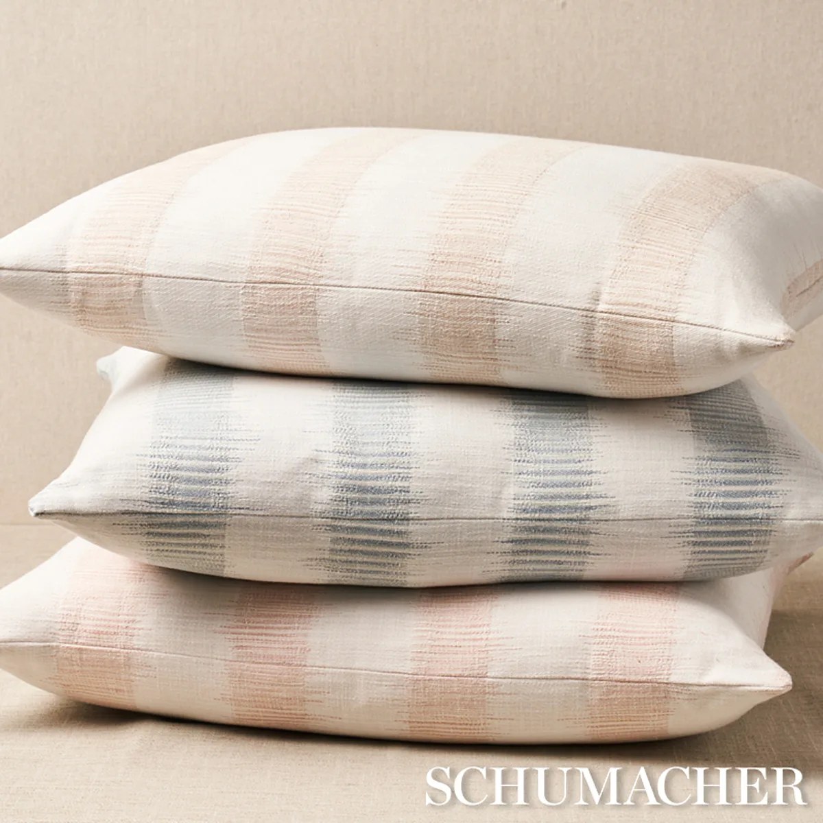 SO17781105 | Attleboro Ikat Pillow - Mineral Schumacher Attleboro Ikat Pillow in Mineral (SO17781105)