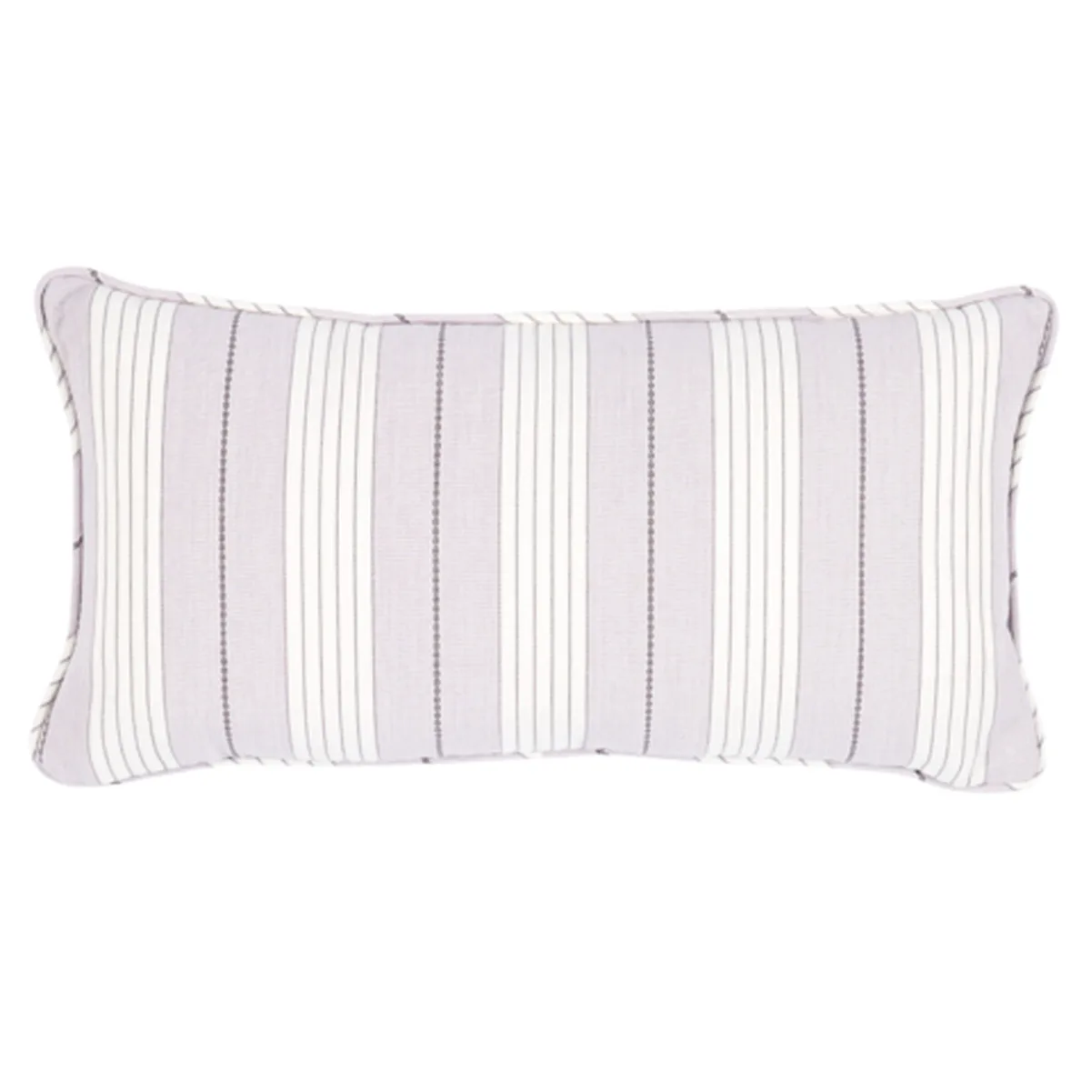 Schumacher Audrey Stripe Pillow in Lilac (SO7137718)