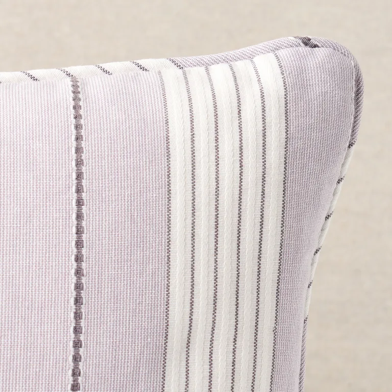 Schumacher Audrey Stripe Pillow in Lilac (SO7137718)