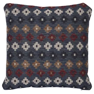 Schumacher Ayumi Performance Pillow in Denim