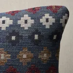 Ayumi Performance Pillow - Denim Schumacher Ayumi Performance Pillow in Denim