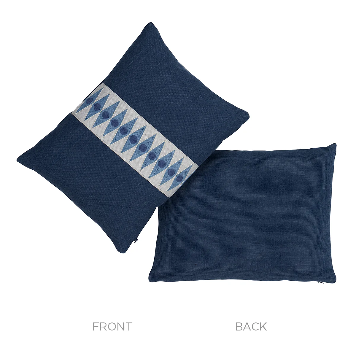 SO18122312 | Backgammon Tape Pillow - Marine Schumacher Backgammon Tape Pillow in Marine (SO18122312)