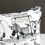 Schumacher Bassano Toile Pillow in Black (SO6660215)