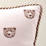 SO18047103 | Bear Print Pillow - Blush Schumacher Bear Print Pillow in Blush (SO18047103)
