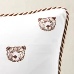 SO18047003 | Bear Print Pillow - Ivory Schumacher Bear Print Pillow in Ivory (SO18047003)