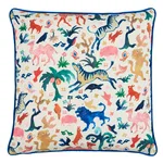 SO18159006 | Beasts Pillow - Multi on Ivory Schumacher Beasts Pillow in Multi on Ivory (SO18159006)