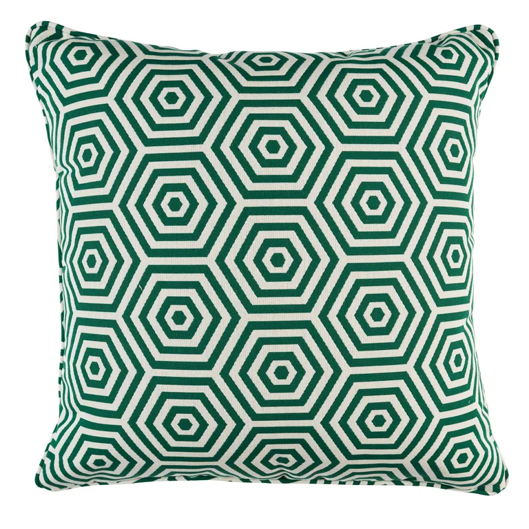 Schumacher Bees Knees I/O Pillow in Emerald