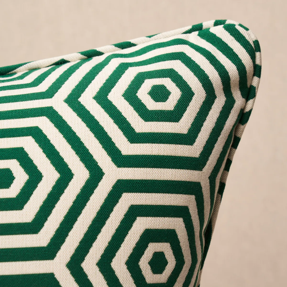 Schumacher Bees Knees I/O Pillow in Emerald