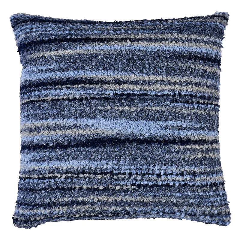 Schumacher Bensley Boucle Pillow in Blues (SO8025005)