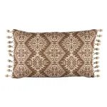 SO18270019 | Berkeley Silk Pillow - Chestnut Schumacher Berkeley Silk Pillow in Chestnut (SO18270019)