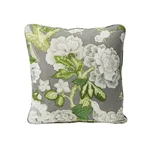 SO17587204 | Bermuda Blossoms Pillow - Slate Schumacher Bermuda Blossoms Pillow in Slate (SO17587204)