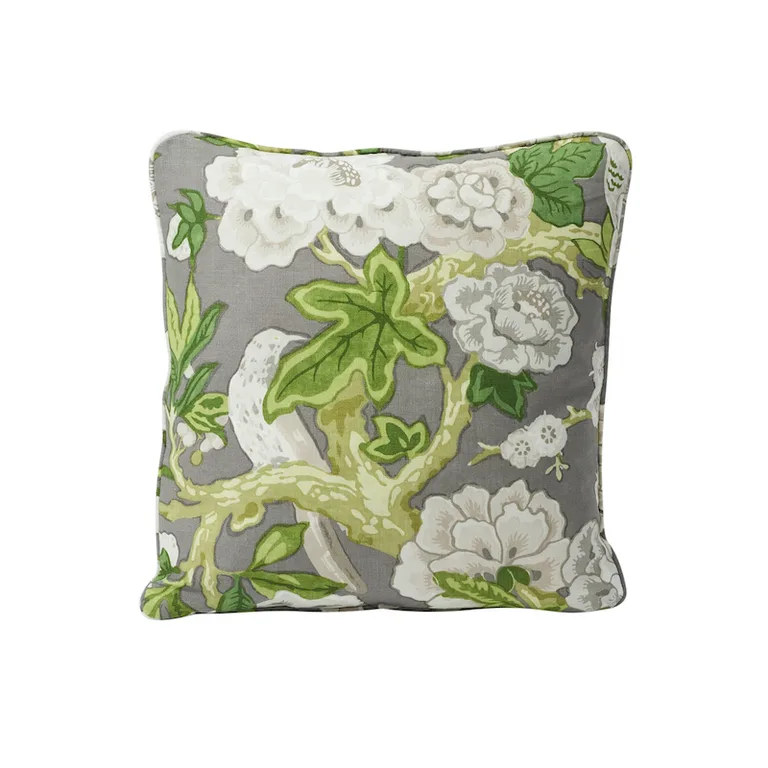 Schumacher Bermuda Blossoms Pillow in Slate (SO17587204)