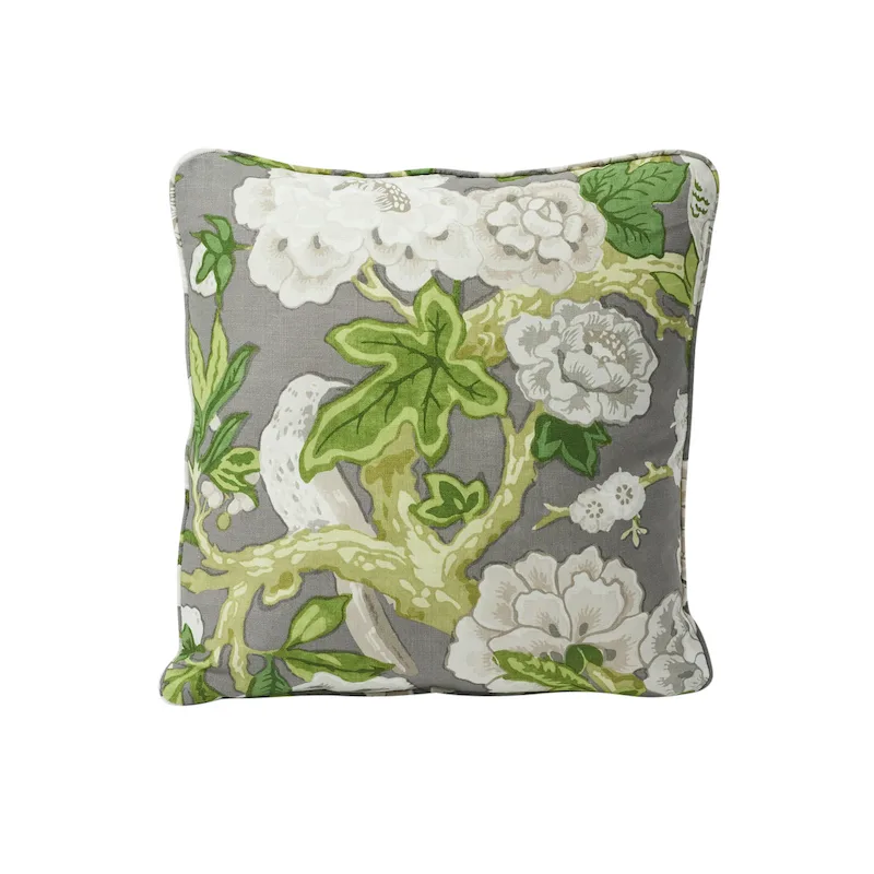 Schumacher Bermuda Blossoms Pillow in Slate (SO17587204)