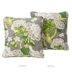 SO17587204 | Bermuda Blossoms Pillow - Slate Schumacher Bermuda Blossoms Pillow in Slate (SO17587204)